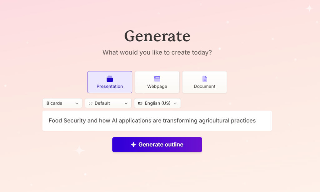 How to Generate an AI Presentation using a Prompt